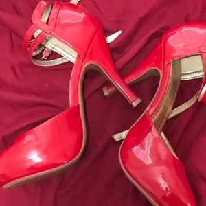 Red Patent Pumps